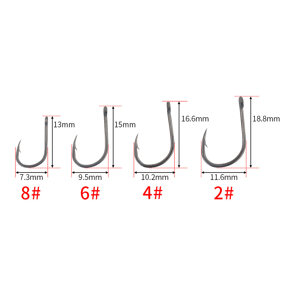 Fishing Hook - ABST 50 szt. Haczyki karpiowe z