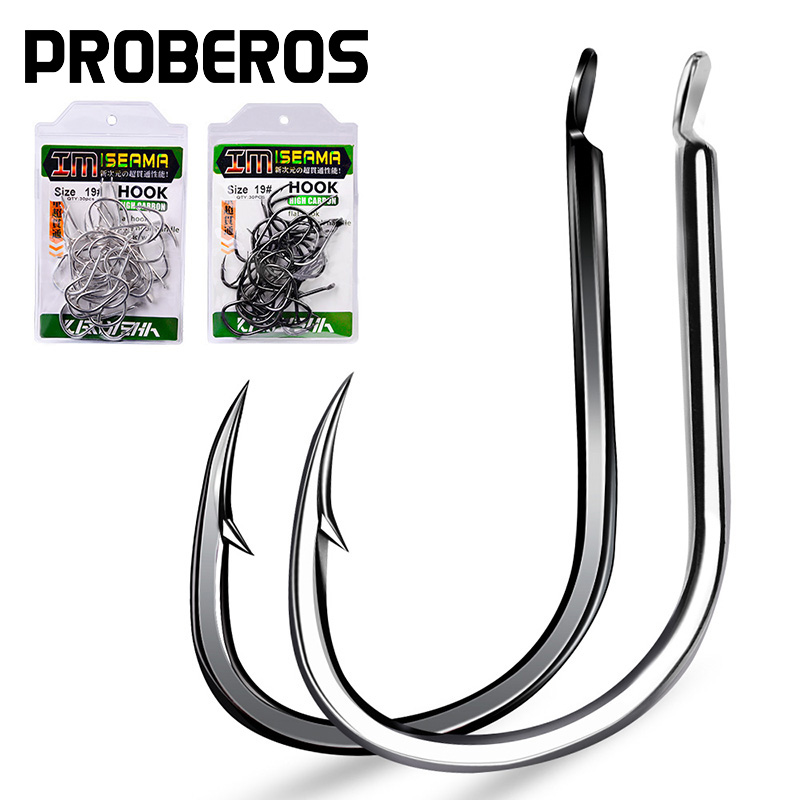 Fishing Hook Offset - PROBEROS 30 szt. Haczyki wędkarskie ze