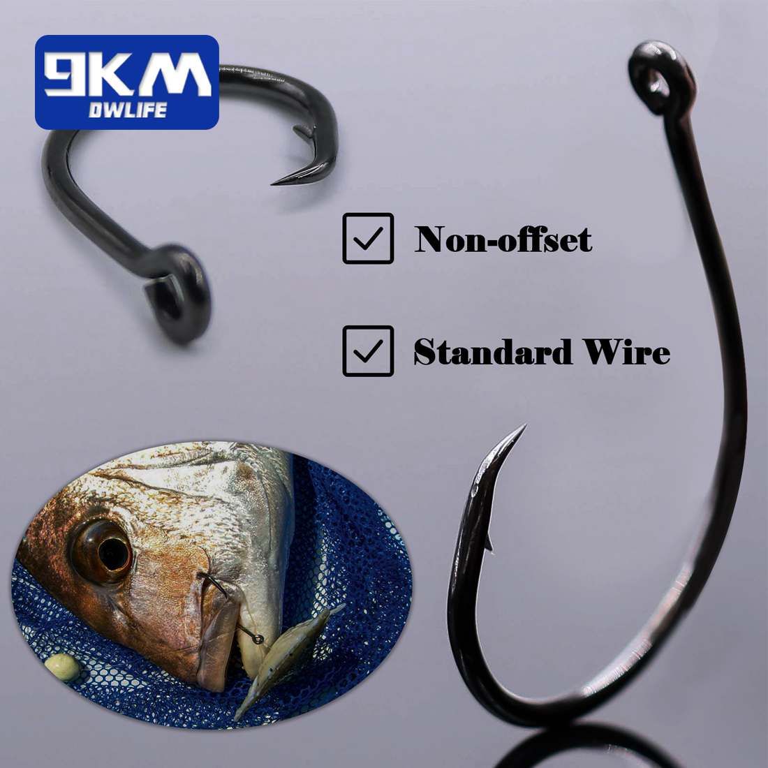 9KM 25-50 szt. Haczyki okrągłe – Fishing Hook Circle recenzja i cena