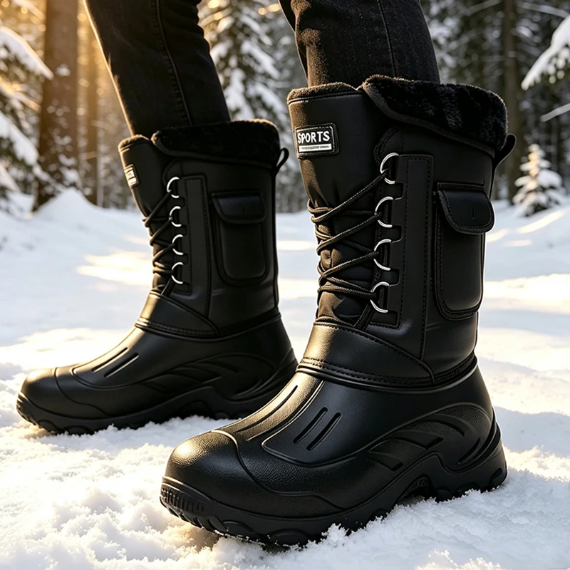 Męskie zimowe buty śniegowce b – Fishing Hook Size recenzja i cena