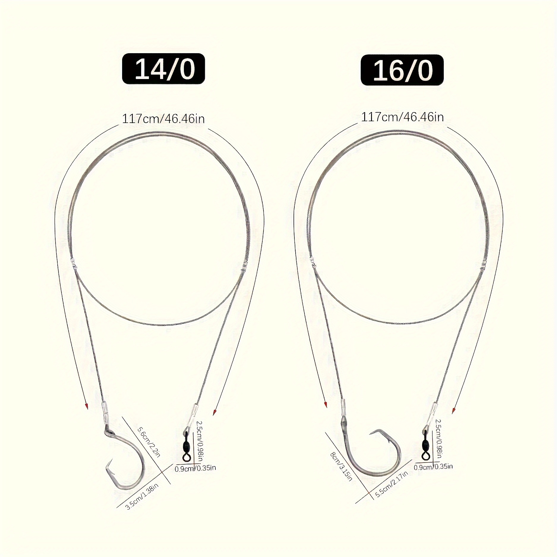 2szt Okrągłe haczyki Przypony  – Fishing Hook Circle recenzja i cena